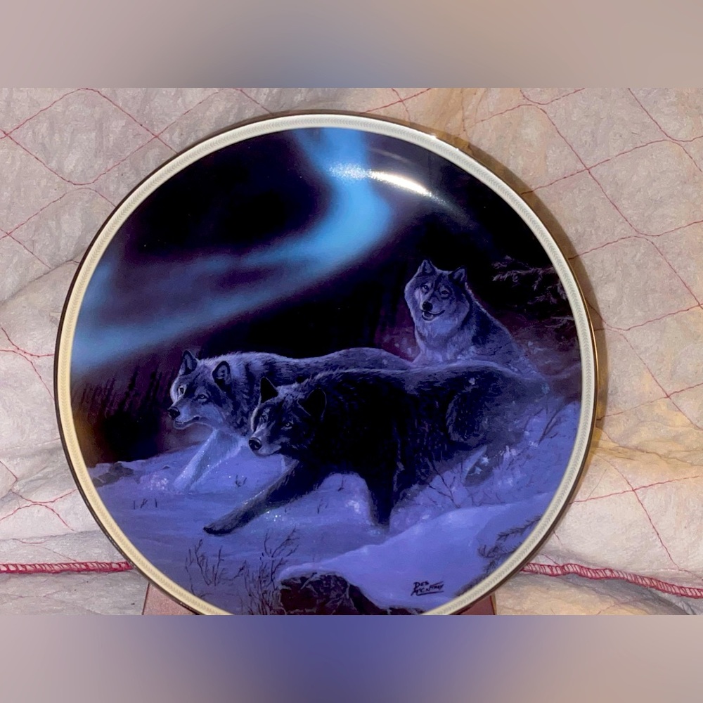 The Bradford Exchange "Running with the Light" by Desmond McCaffrey Plate #3519A